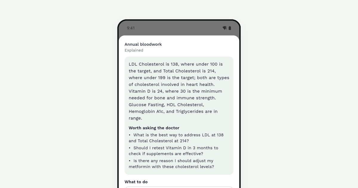 Grace by Youngr: a lab report explained in plain language